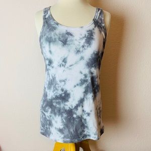 Tie Dye Tank Top Grey Marble XL